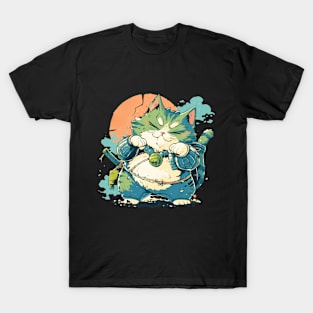 The Legendary Neko Samurai T-Shirt